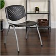 Flash Furniture Hercules Plastic Perforated Back Stacking Chair in Black