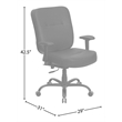 Flash Furniture Hercules Series Leather Office Chair in Black