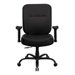 Flash Furniture Hercules Series Leather Office Chair in Black