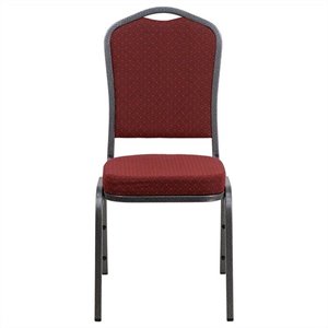 flash furniture hercules contemporary fabric upholstered crown back banquet stacking chair