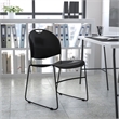 Flash Furniture Hercules Ultra Compact Stacking Chair in Black