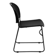 Flash Furniture Hercules Ultra Compact Stacking Chair in Black