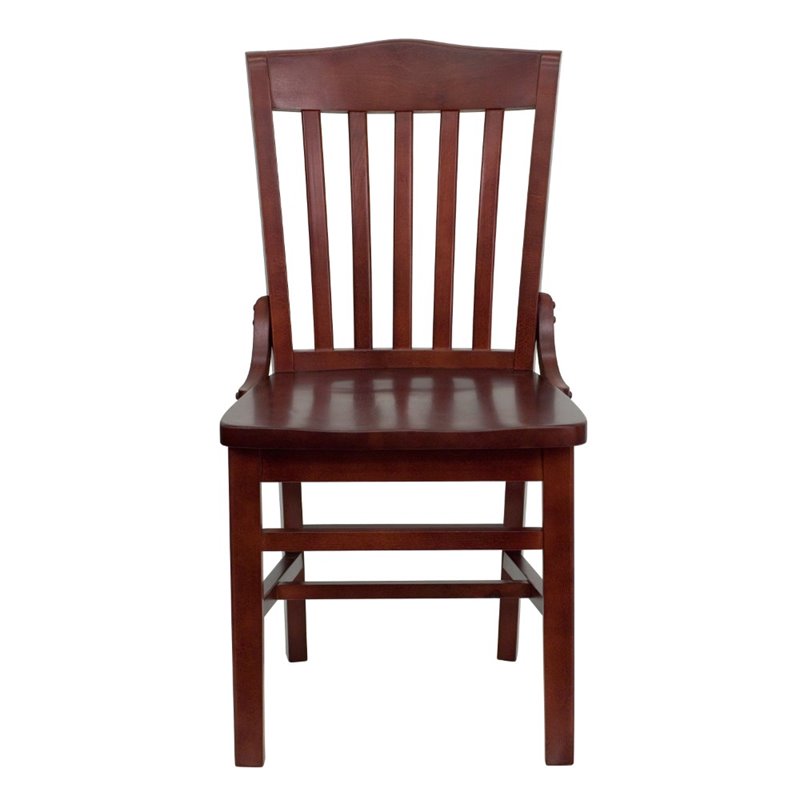 Flash Furniture Wood Restaurant Dining Chair in Mahogany