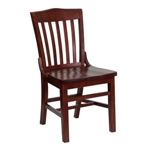 flash furniture hercules traditional school house back wooden restaurant dining side chair
