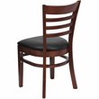 Flash Furniture Hercules Series Ladder Back Dining Chair in Mahogany