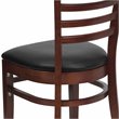 Flash Furniture Hercules Series Ladder Back Dining Chair in Mahogany