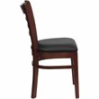 Flash Furniture Hercules Series Ladder Back Dining Chair in Mahogany