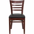 Flash Furniture Hercules Series Ladder Back Dining Chair in Mahogany