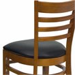 Flash Furniture Hercules Ladder Back Dining Chair in Cherry and Black