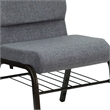 Flash Furniture Hercules Church Stacking Guest Chair in Gray