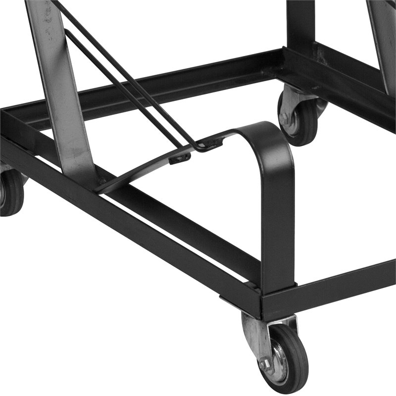 Flash Furniture Hercules Series Sled Base Stack Chair Dolly in Black