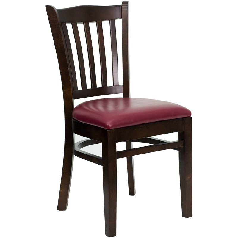 Flash Furniture Hercules Restaurant Dining Chair with Burgundy Seat