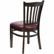 Flash Furniture Hercules Restaurant Dining Chair with Burgundy Seat