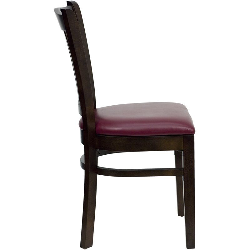 Flash Furniture Hercules Restaurant Dining Chair with Burgundy Seat