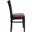 Flash Furniture Hercules Restaurant Dining Chair with Burgundy Seat