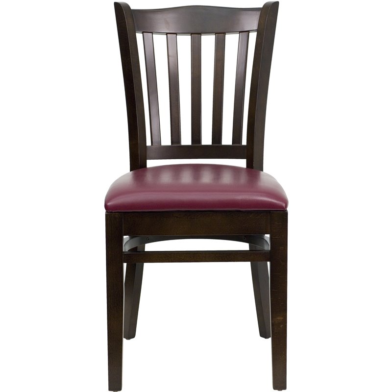 Flash Furniture Hercules Restaurant Dining Chair with Burgundy Seat