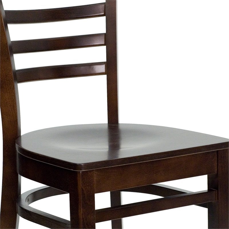 Flash Furniture Hercules Series Ladder Back Restaurant Dining Chair