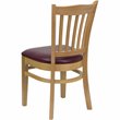 Flash Furniture Hercules Series Vertical Slat Back Dining Chair