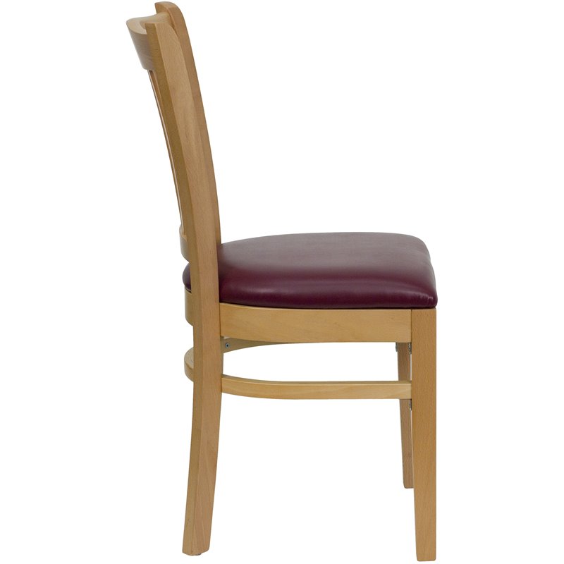 Flash Furniture Hercules Series Vertical Slat Back Dining Chair