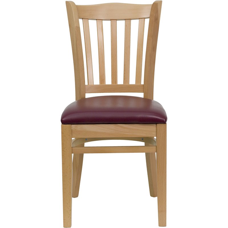 Flash Furniture Hercules Series Vertical Slat Back Dining Chair