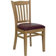 Flash Furniture Hercules Series Vertical Slat Back Dining Chair
