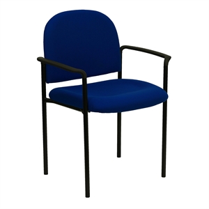 Flash Furniture Stacking Side Office Stacking Chair in Navy Blue