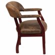 Flash Furniture Bomber Jacket Luxurious Guest Chair in Brown