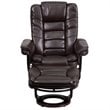 Flash Furniture Leather Recliner in Brown