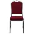 Flash Furniture Hercules Series Banquet Stacking Chair in Burgundy
