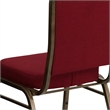 Flash Furniture Hercules Stacking Chair in Burgundy with Crown Back