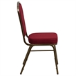 Flash Furniture Hercules Stacking Chair in Burgundy with Crown Back