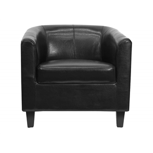 Flash Furniture Office Guest Chair in Black