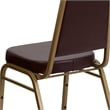 Flash Furniture Hercules Stacking Banquet Stacking Chair in Brown