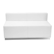 Flash Furniture Hercules Alon Steel Base Loveseat in White