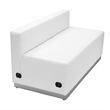 Flash Furniture Hercules Alon Steel Base Loveseat in White