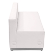 Flash Furniture Hercules Alon Steel Base Loveseat in White