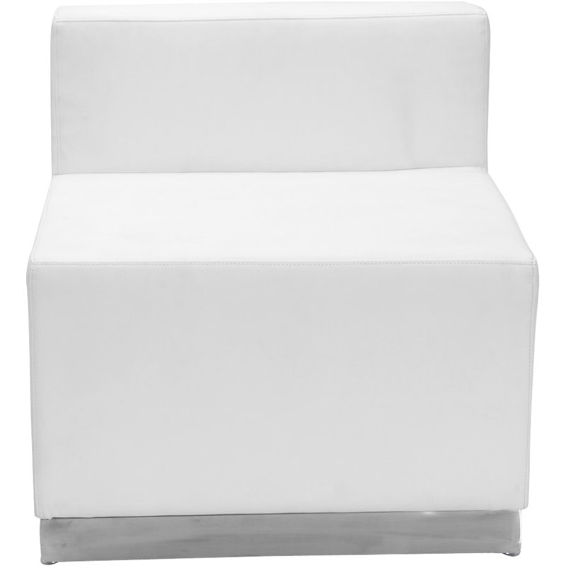 Flash Furniture Hercules Alon 10 PC White LeatherSoft Reception Configuration
