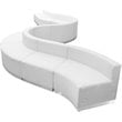 Flash Furniture Hercules Alon 10 PC White LeatherSoft Reception Configuration