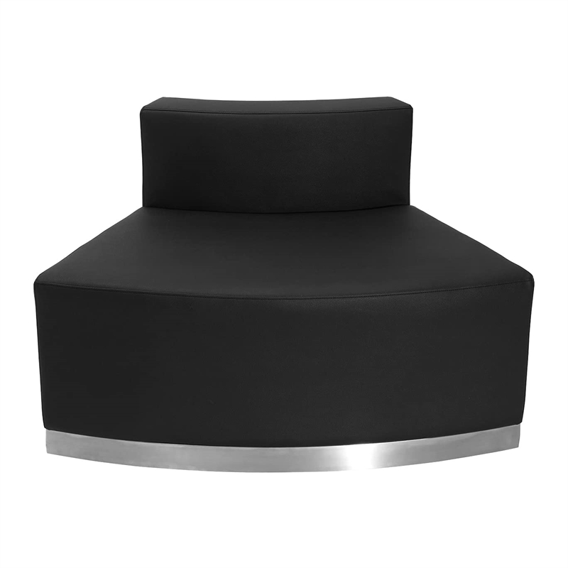 Flash Furniture Hercules Alon 4 Piece Reception Seating in Black