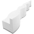 Flash Furniture Hercules Alon 7 Piece Reception Seating in White