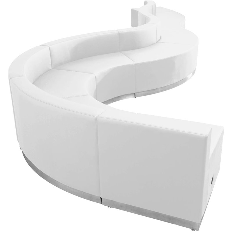 Flash Furniture Hercules Alon 9 Piece Reception Seating in White