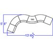 Flash Furniture Hercules Alon 6 Piece Reception Seating in White