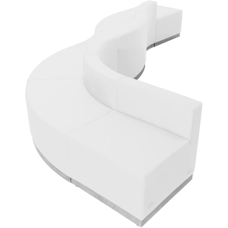 Flash Furniture Hercules Alon 6 Piece Reception Seating in White