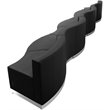 Flash Furniture Hercules Alon 7 Piece Reception Seating in Black