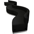 Flash Furniture Hercules Alon 8 Piece Reception Seating in Black
