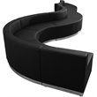 Flash Furniture Hercules Alon 9 Piece Reception Seating in Black