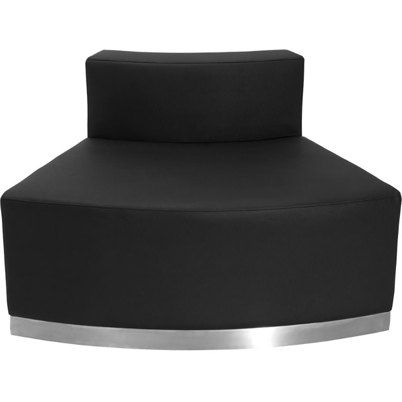 Flash Furniture Hercules Alon 5 Piece Reception Seating in Black