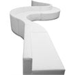 Flash Furniture Hercules Alon 9 Piece Reception Seating in White