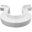 Flash Furniture Hercules Alon 10 Piece Reception Seating in White
