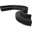 Flash Furniture Hercules Alon 9 Piece Reception Seating in Black
